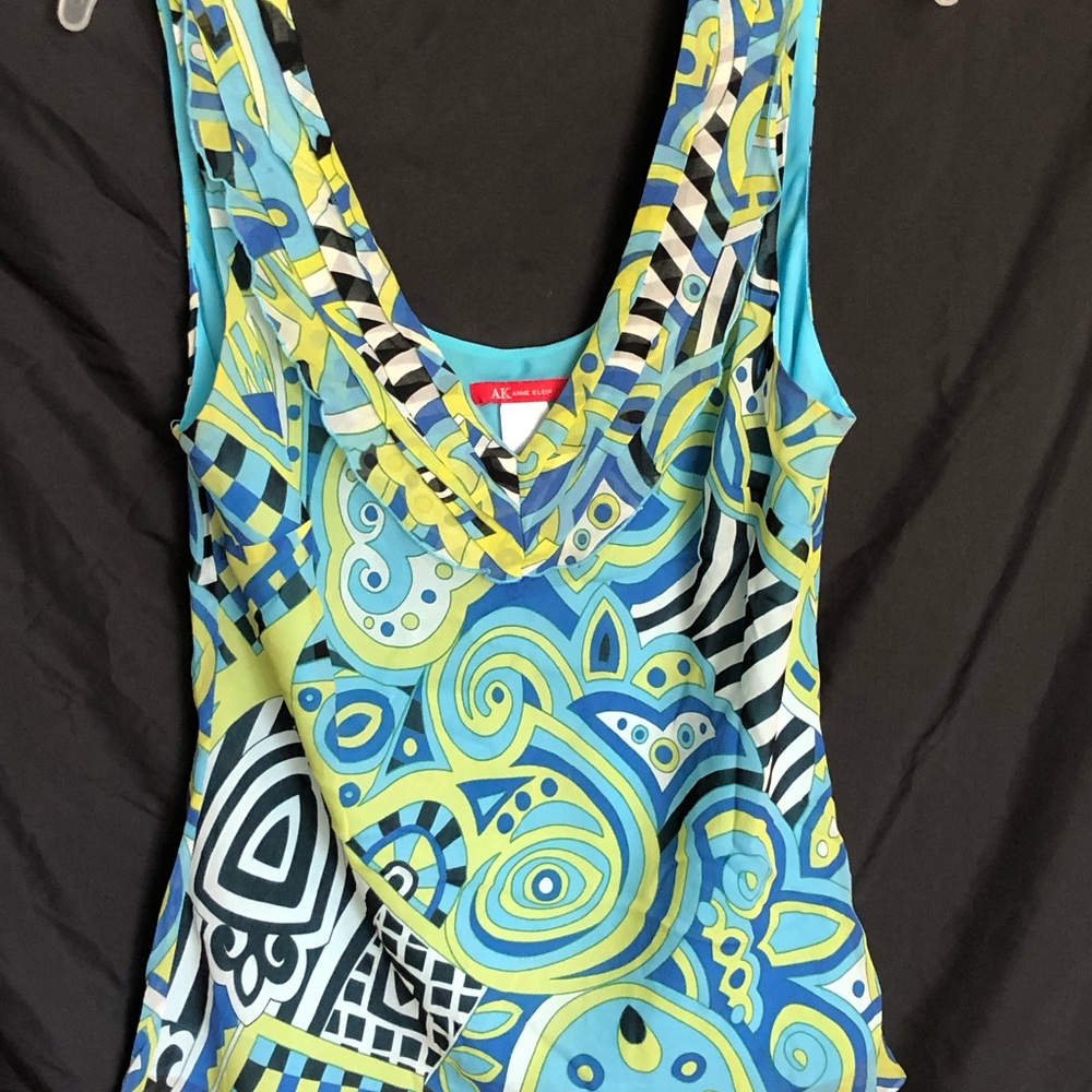 Anne Klein Colorful Patterned blouse - Picture 2 of 3